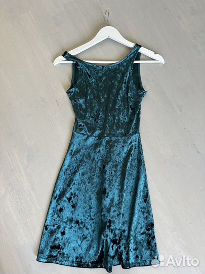 Платье hm женское xs велюр