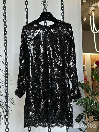 Платье в пайетках Ermanno Scervino