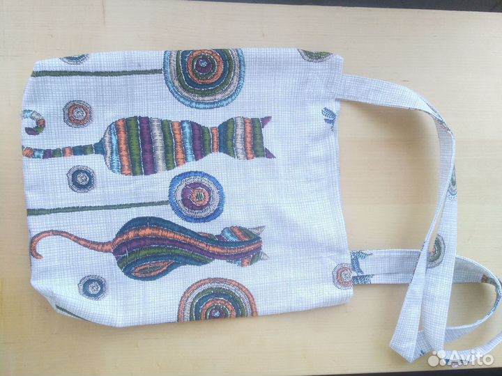 Сумка шопер текстильная х/б