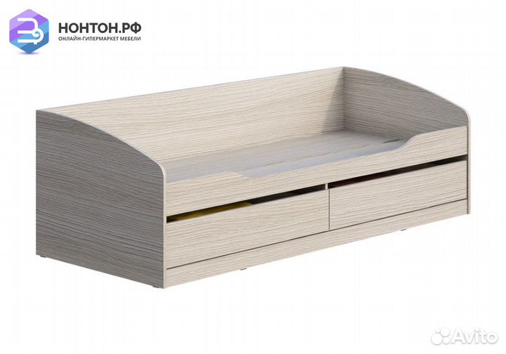 Кровать Мийа-3А 0.8 м ясень шимо светлый