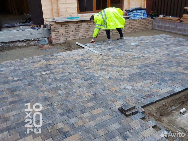 Тротуарная плитка, брусчатка, бордюры под ключ