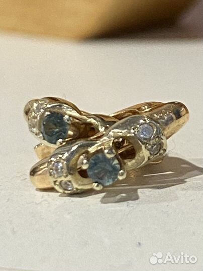 Золотые серьги