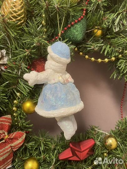 Ватные елочные игрушки