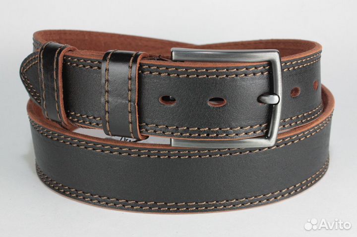 Мужской кожаный ремень 40 мм