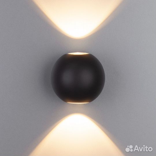 Светильник настенный светодиодный черный новый