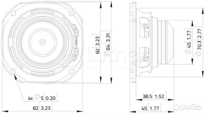 Сч-вч динамик lavoce 3