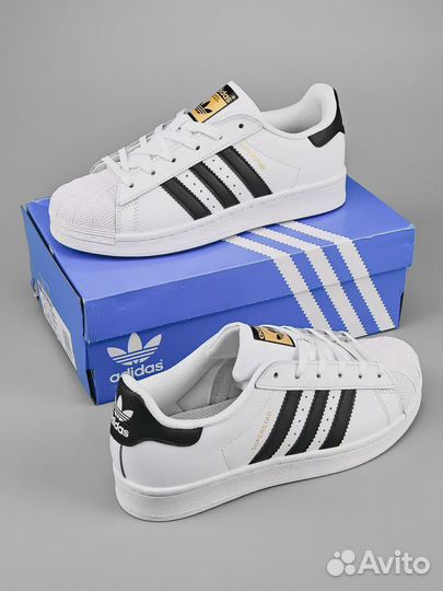 Кроссовки Adidas Originals Superstar белые q-2720