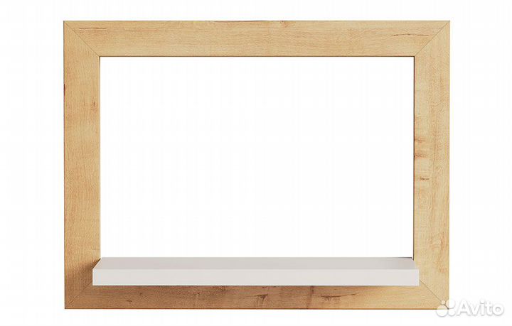 Полка настенная светло-коричневая Онега 40х30х15 с