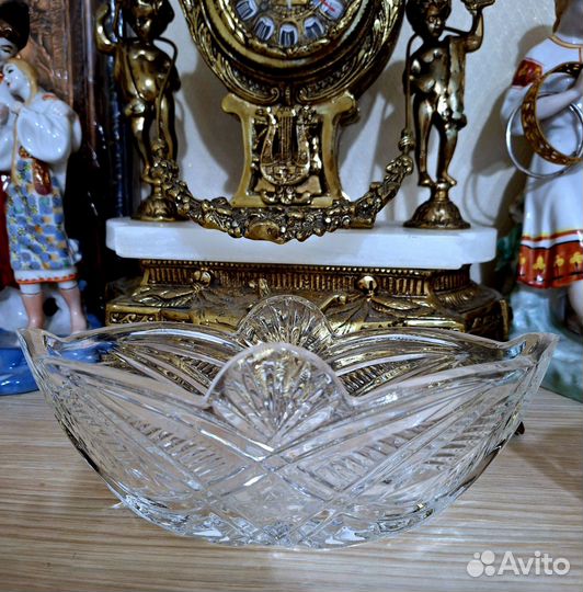 Хрустальная ваза винтажные