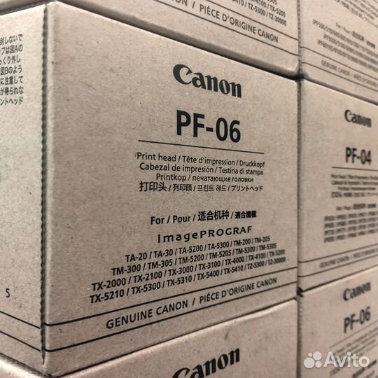 Оригинальная печатающая головка Canon PF-06