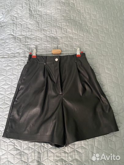 Шорты женские кожаные