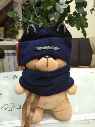 Шапка и снуд для девочки зима