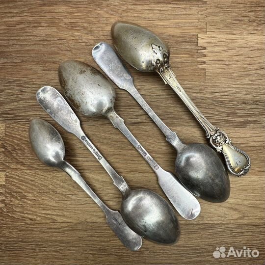 Столовые ложки. Серебро 84 пробы. Сазиков