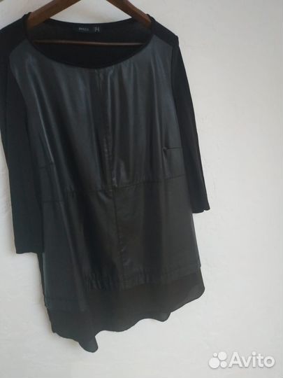 Туника кожаная The Mocca Турция ог 60см коричневая