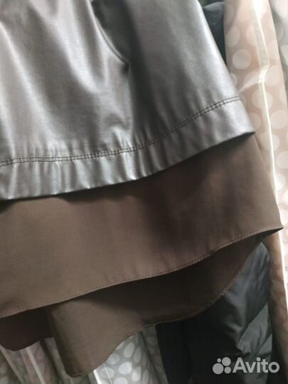 Туника кожаная The Mocca Турция ог 60см коричневая