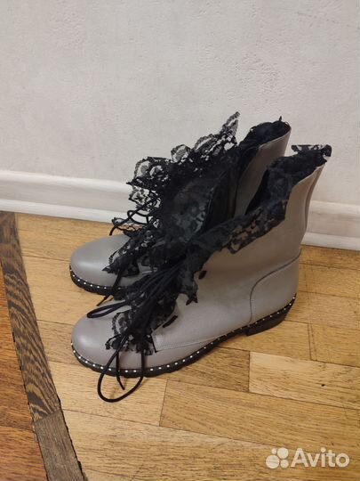 Новые кожаные ботинки R. polansky