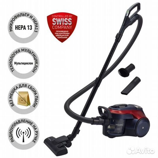 Пылесос Polaris PVC 2003RI серый/красный