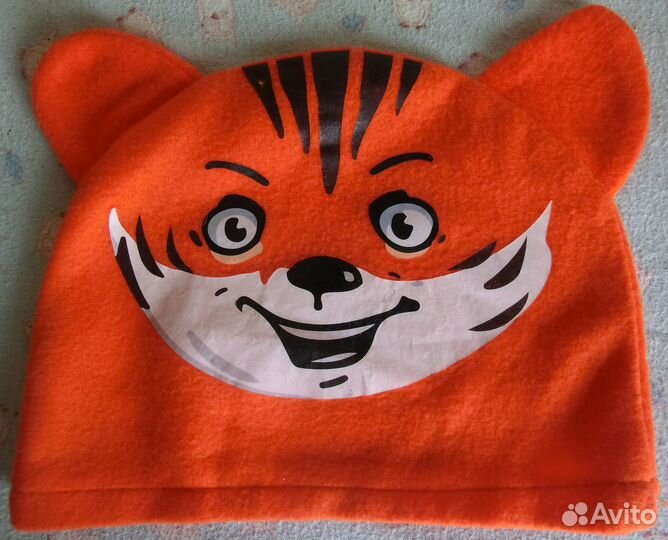 Детская шапка с принтом Тигра (Aeroflot)