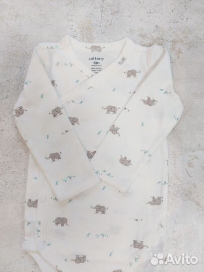 Боди новое с длинным рукавом Carters 68