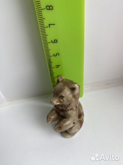 Статуэтки заяц, собака, бегемот, петушок, медведь