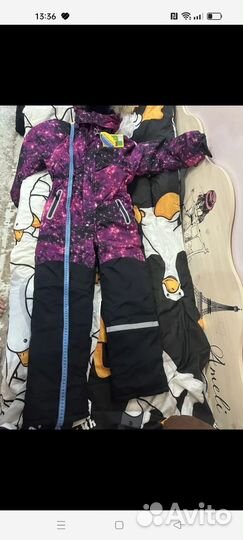 Зимний комбинезон для девочки 146
