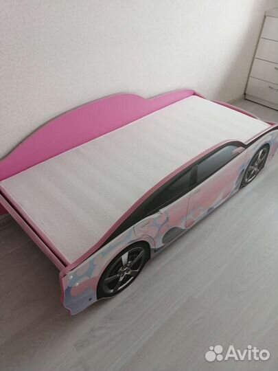 Детская кровать машина для девочки