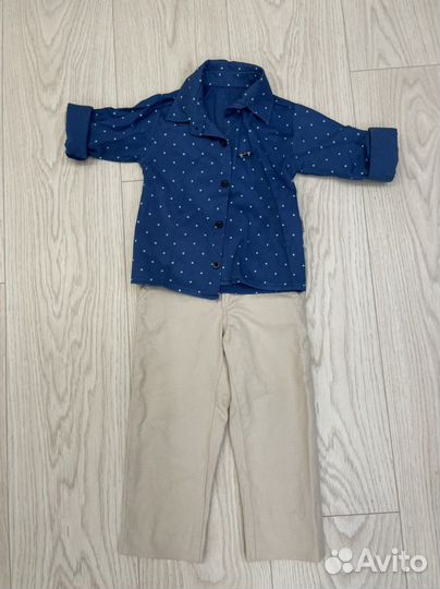Костюм рубашка и брюки для мальчика 86 р