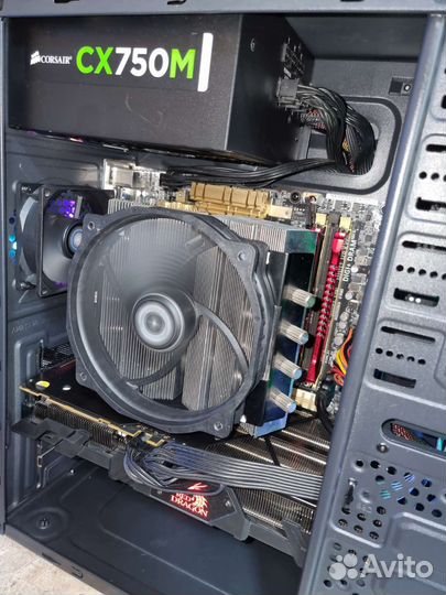 Игровой пк intel i7/RX56 Vega/16 гб озу/ssd512 гб