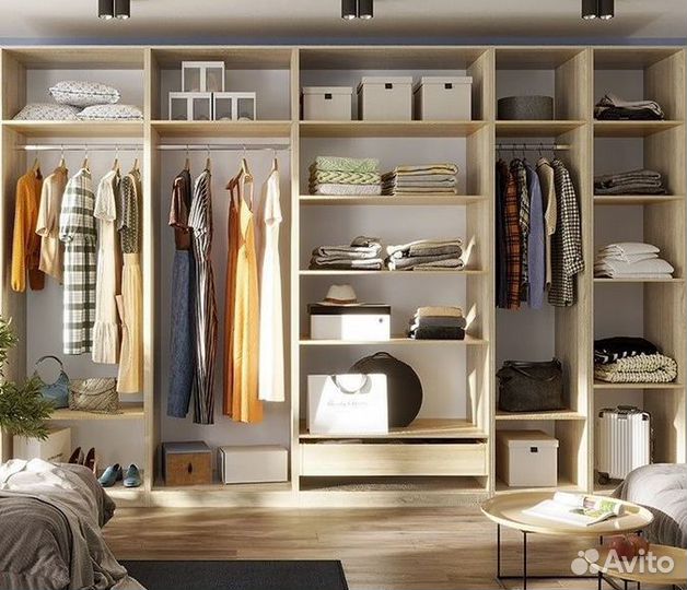 Гардеробная в нишу