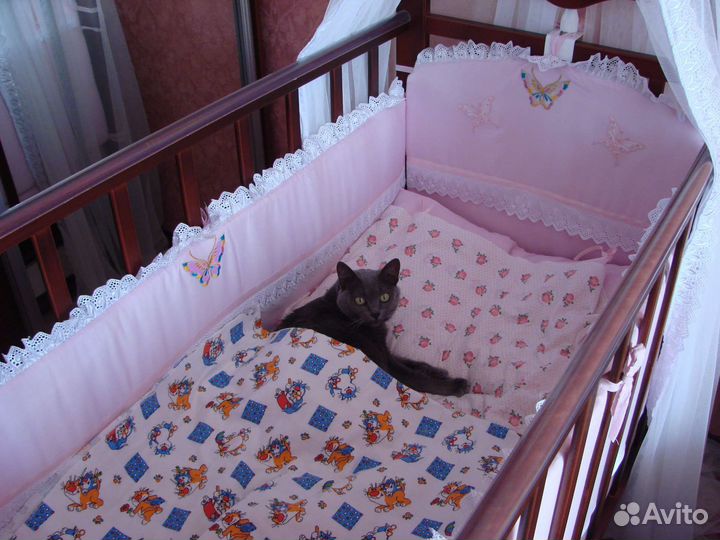 Боотики в кроватку с балдахином+ Постельное белье