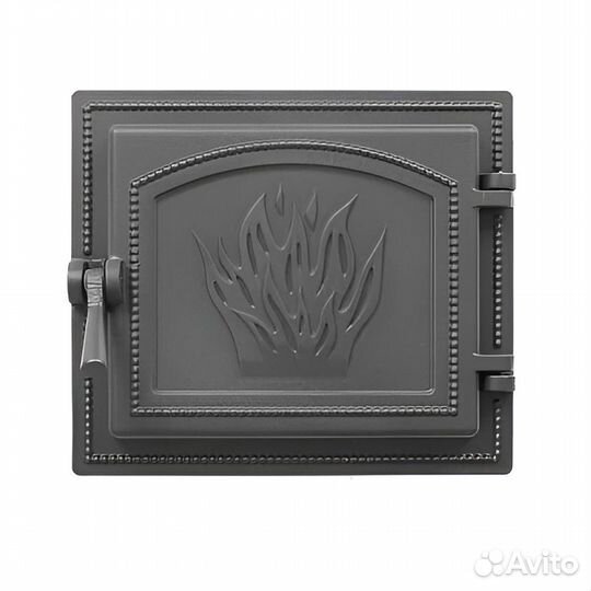 Дверь для Камина каминная 261 (Антрацит) везувий