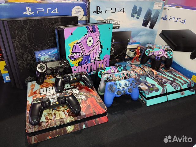 PS 4 Slim l Fat l Pro + 2 Геймпада. Рассрочка