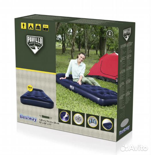 Надувная кровать односпальная