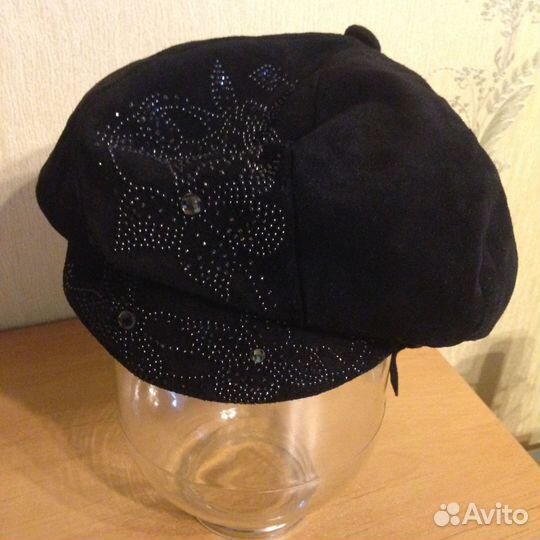 Шапка женская Шляпа женская Берет замша