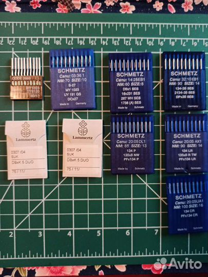 Иглы для промышленных швейных машин и оверлоков