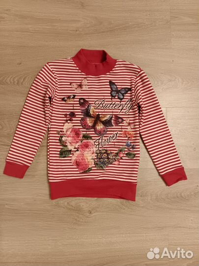Трикотажная кофта для девочки на 4-5 лет