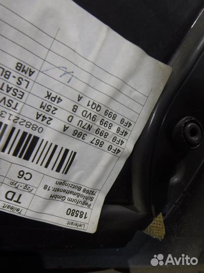 Обшивка двери задней правой audi A6 C6 (2004-2011)