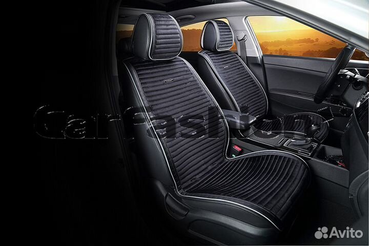 Накидки CarFashion Premium monaco чёрный с серым