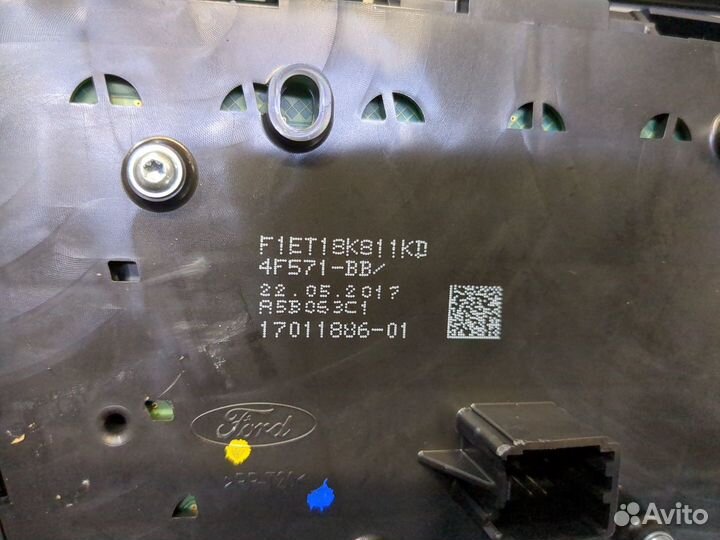 Панель управления магнитолой Ford Escape 2015, 201