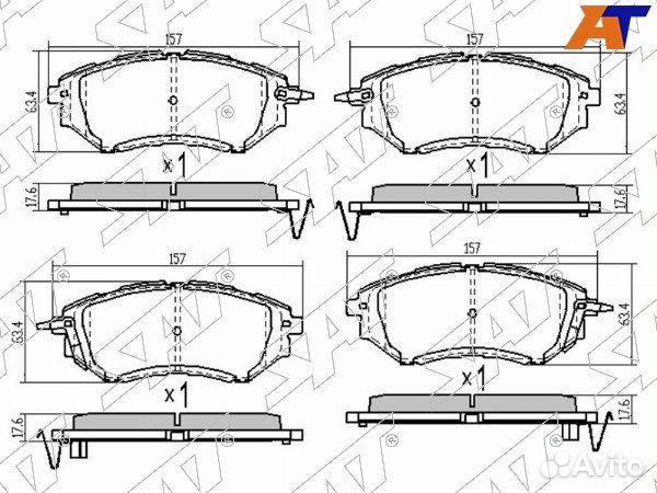 Колодки тормозные Передние subaru legacy