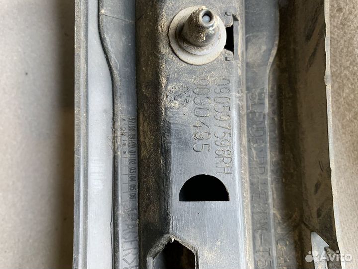 Молдинг задний Зафира А Zafira A