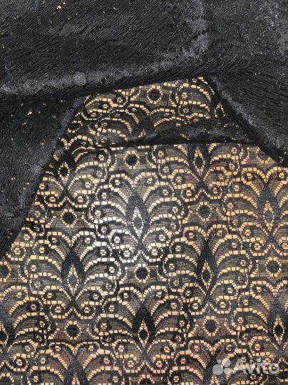 Ткань гипюр и хлопок. Новые