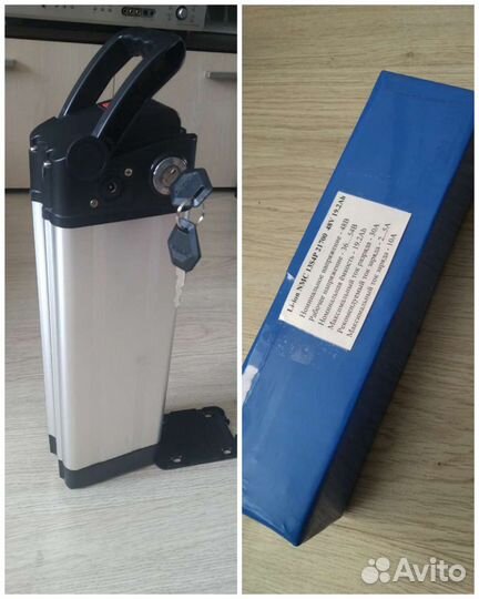 Аккумулятор для велосипеда Li-ion 48В в корпусе