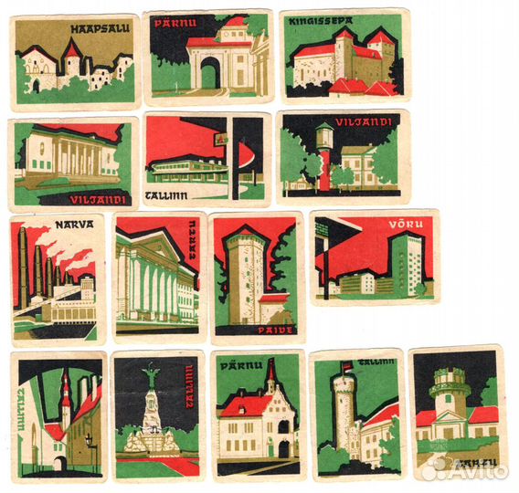 Спичечные этикетки СССР, сделанные в Эстонии