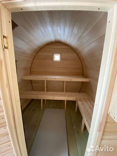 Баня бочка под ключ 4 на 2