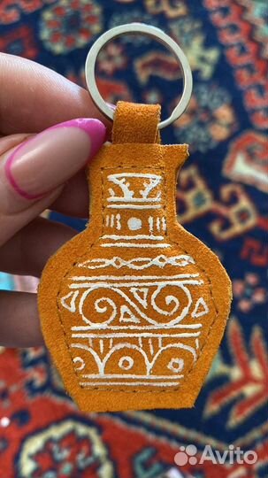 Брелок для ключей этно-сувенир замша
