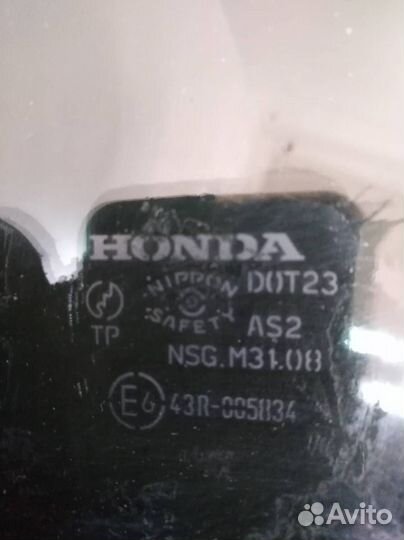 Стекло двери задней правой форточка Honda Civic 4D