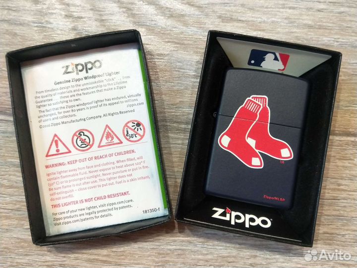 Zippo MLB Boston Red Sox, оригинальная зажигалка