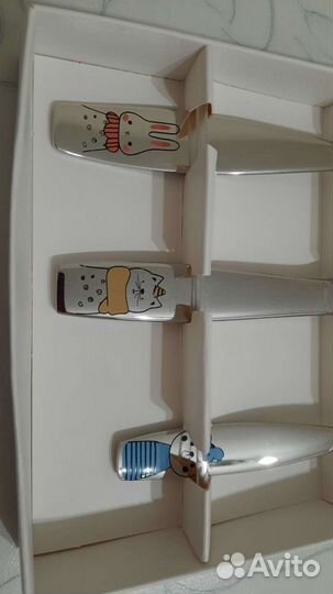 Набор столовых приборов детский новый