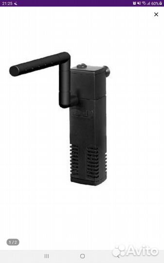 Внутренний фильтр для аквариума до 40 литров